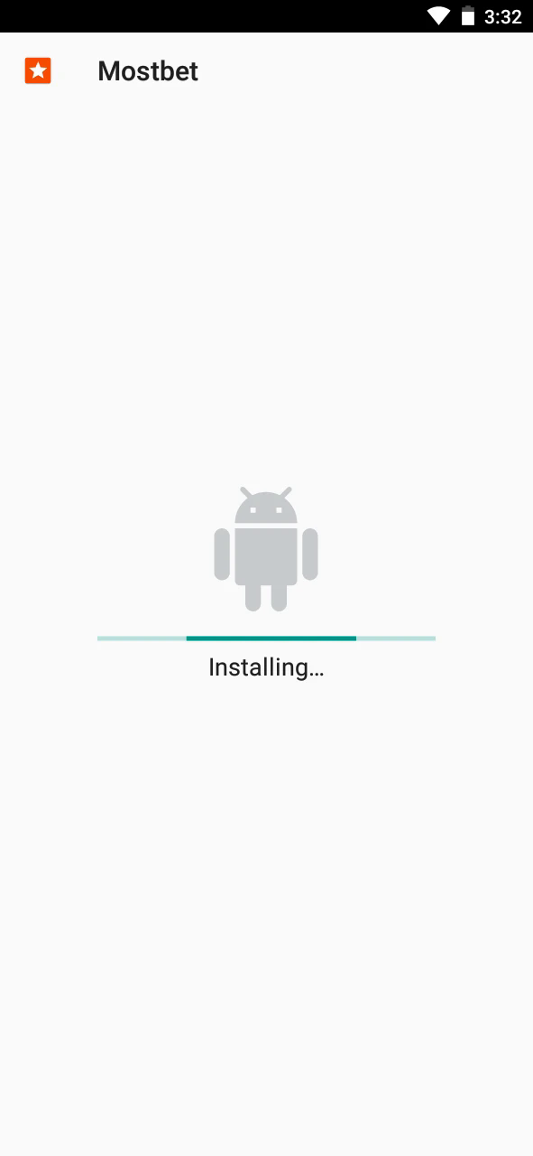 Install the Mostbet app on your Android phone.