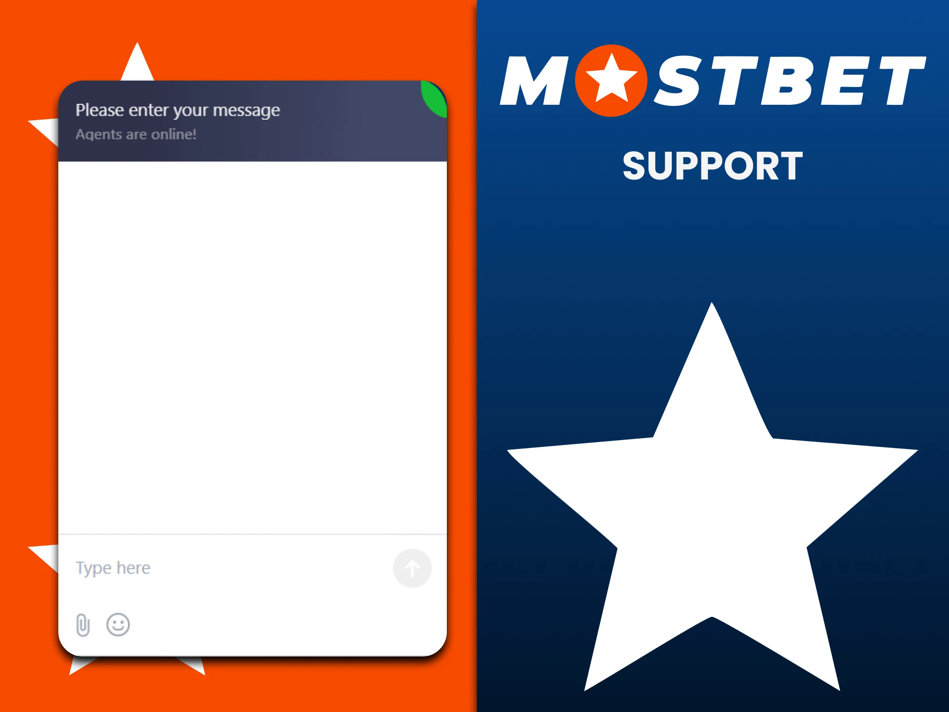 There is a chat with support on the Mostbet website.