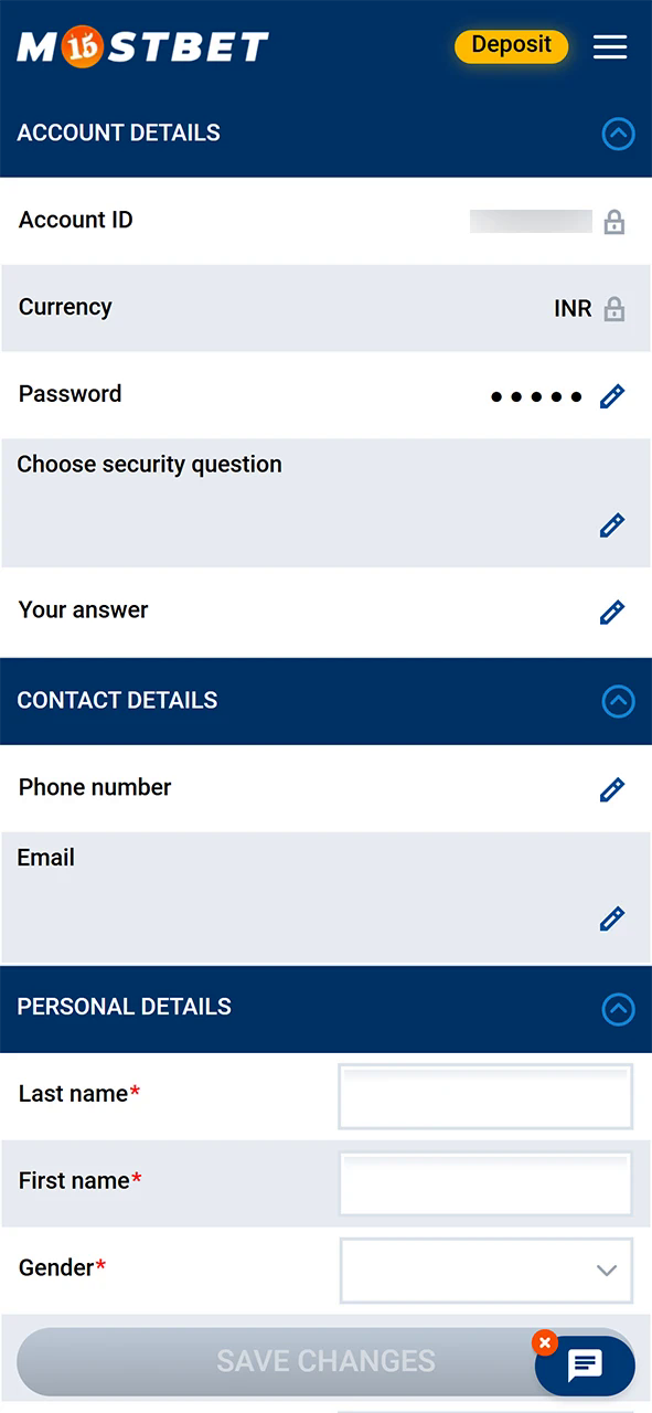 Complete registration at Mostbet and verify your account.