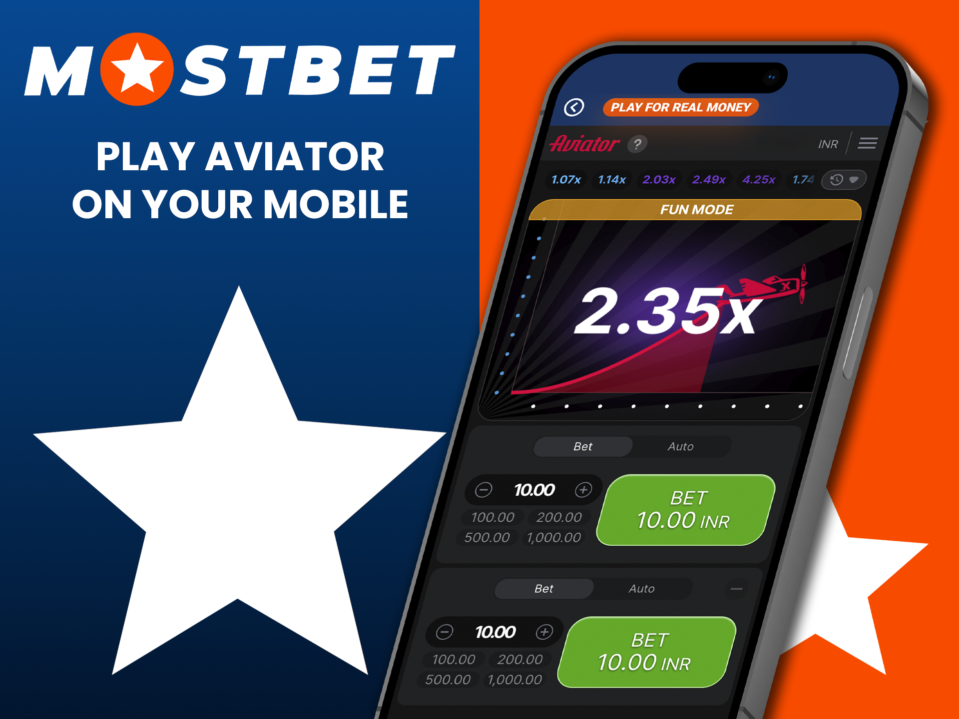 Enjoy Aviator from Mostbet Casino from wherever you are thanks to the mobile app.