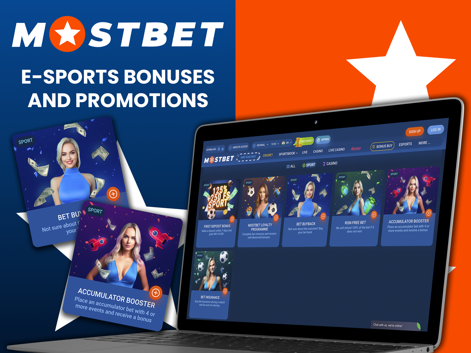 Take advantage of bonuses from Mostbet to increase your balance and possible bets on cyber sports.