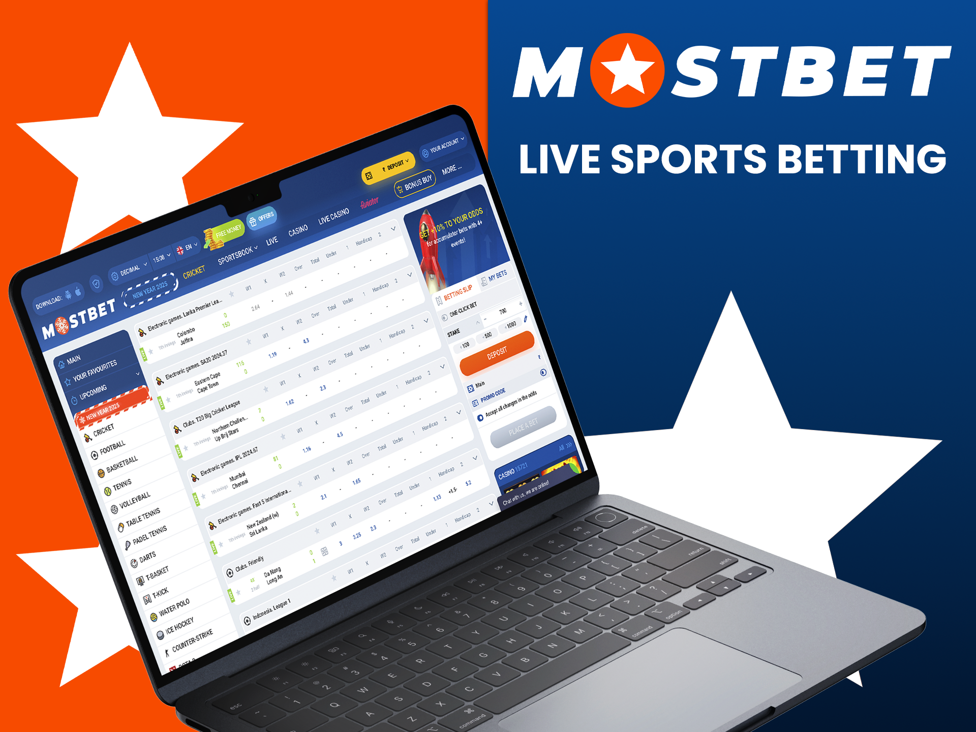 Analyse matches by watching live streaming and make informed decisions when betting at Mostbet.