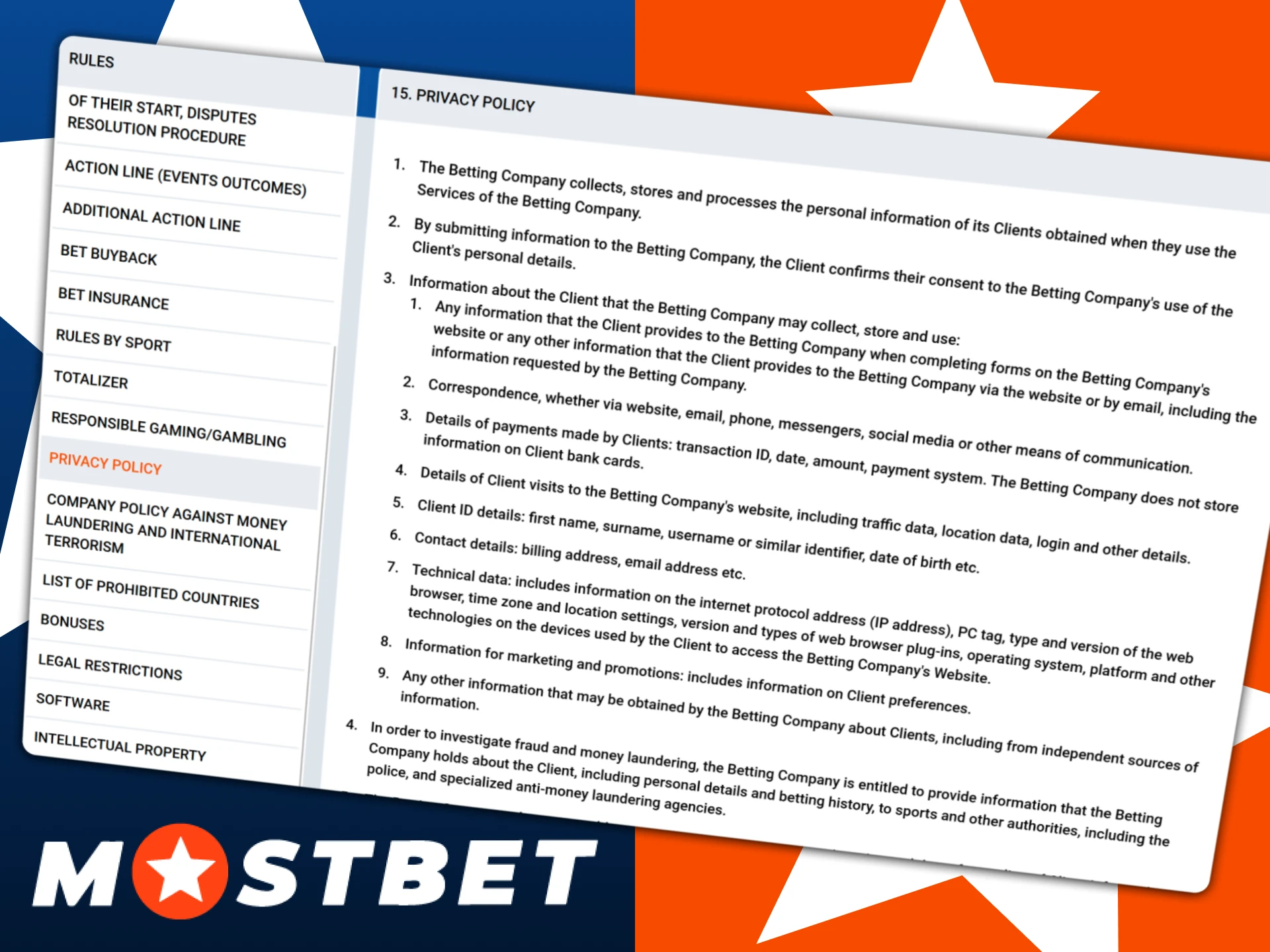 Read the essential rules and conditions of the Mostbet India platform.