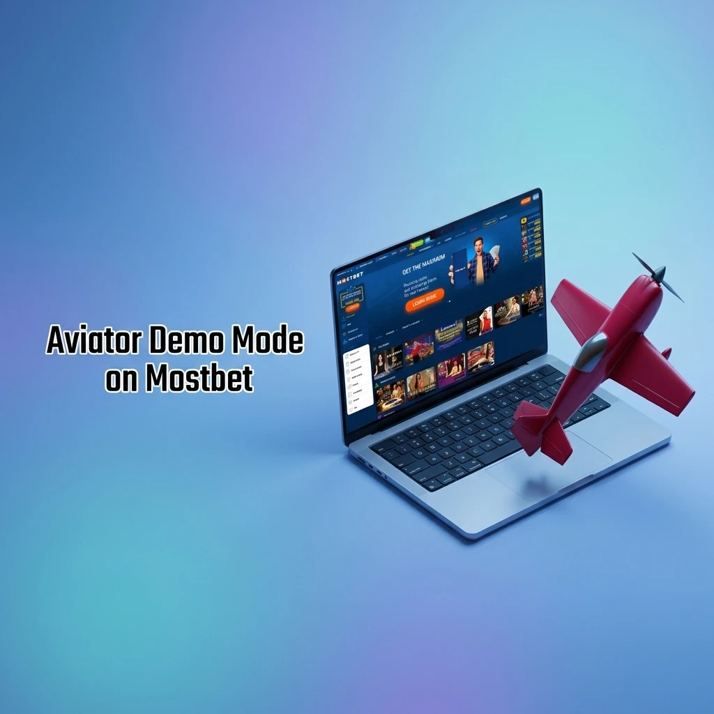 Aviator demo mode on Mostbet showing virtual credits gameplay with auto bet and cash out features