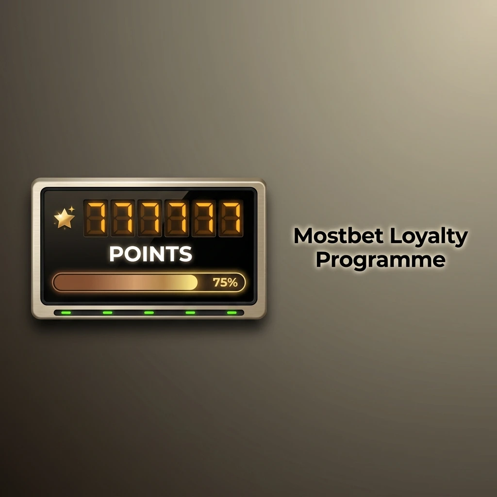 Mostbet loyalty programme tiers showing points earning, VIP benefits, cashback rates and rewards for casino and sportsbook players
