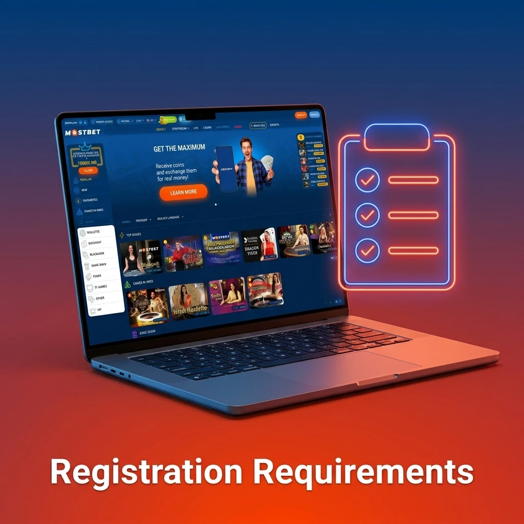 User registration requirements showing age limit, ID verification, one account rule, and residential eligibility for online gambling platform