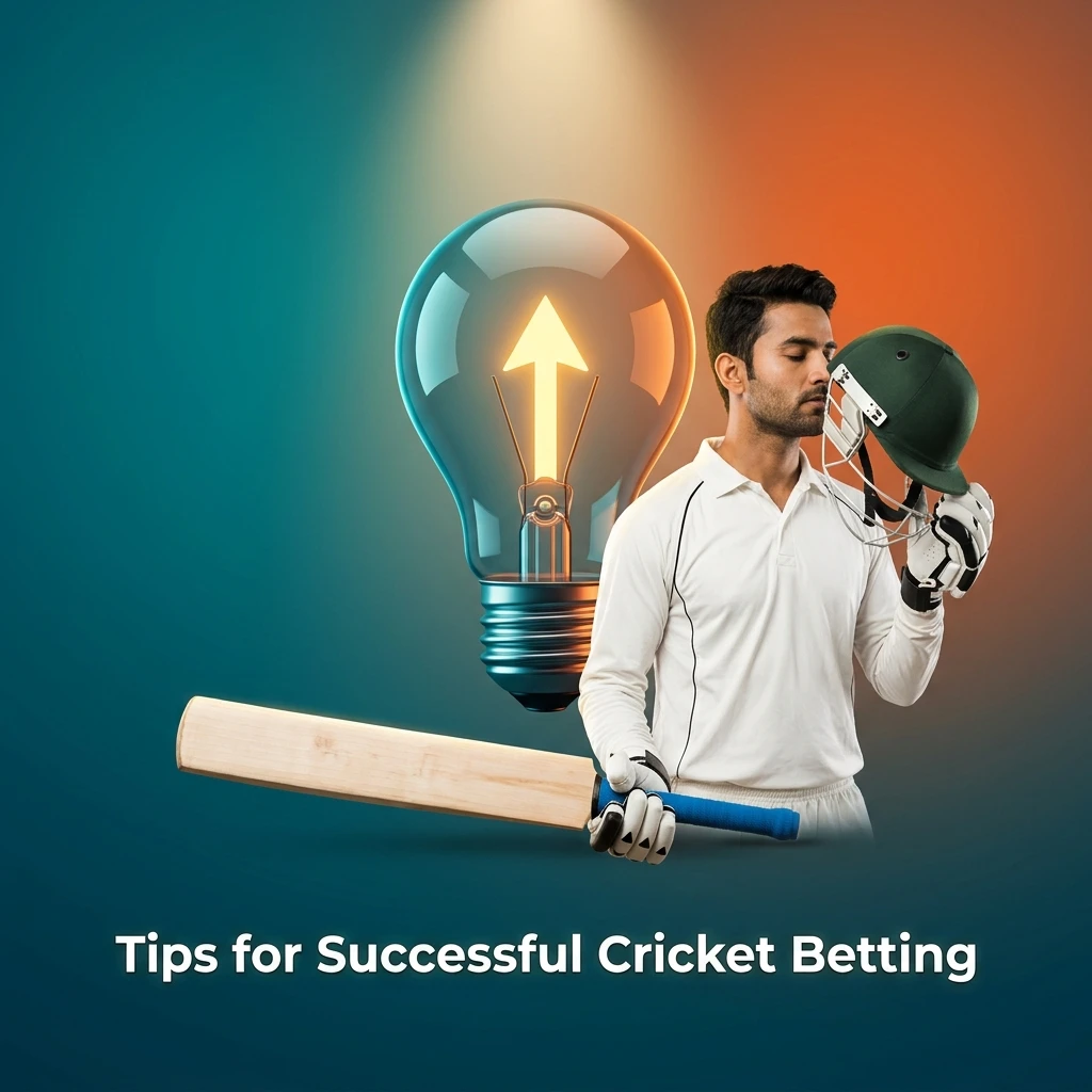 Cricket betting tips showing team form analysis, pitch conditions, bankroll management, and live odds tools for informed wagering